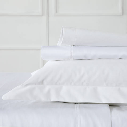 MM Linen - Blake Pillowcase, Oxford, Eurocase Sets - White